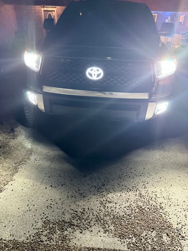 Customer photo review of Toyota Logo Front Grille LED Dynamic Illuminated Emblem Compatible with ACC Radar