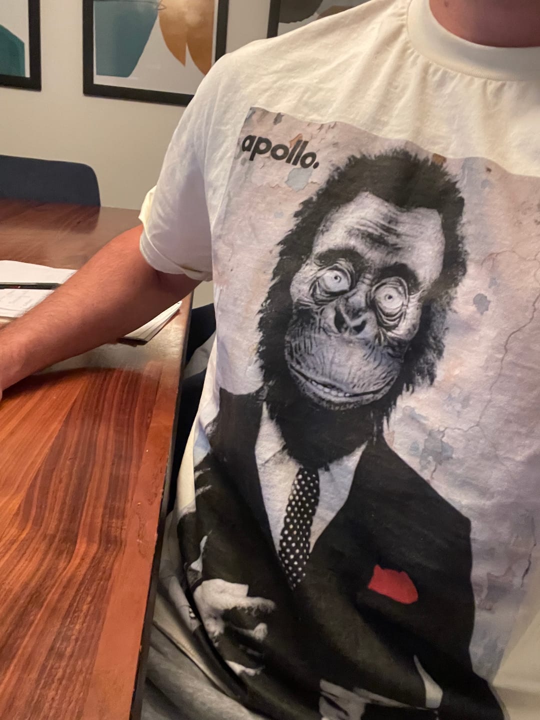 Customer photo review of Unisex Apollo Oversized Cotton T-Shirt