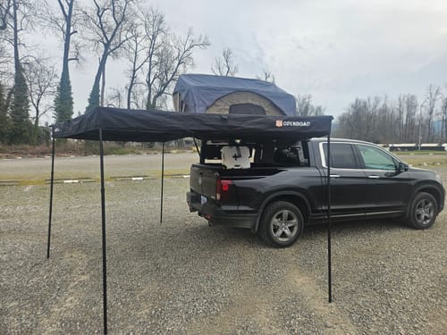 Customer photo review of OPENROAD  270 Free Standing Awning for Camping