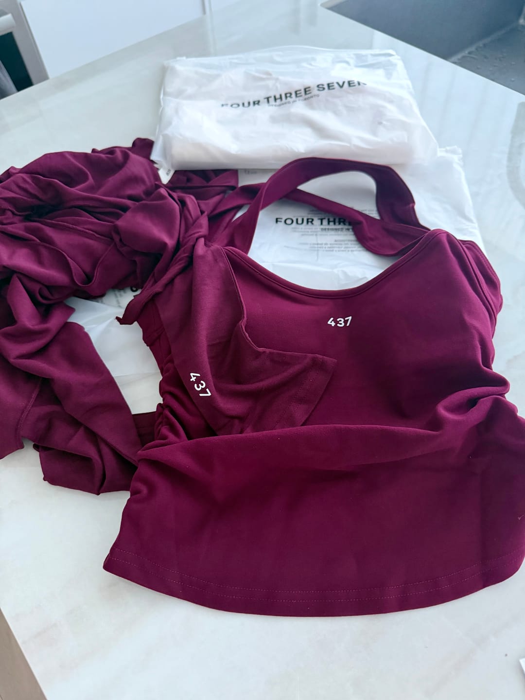 Customer photo review of The Sculpt Tank / Black-Cherry