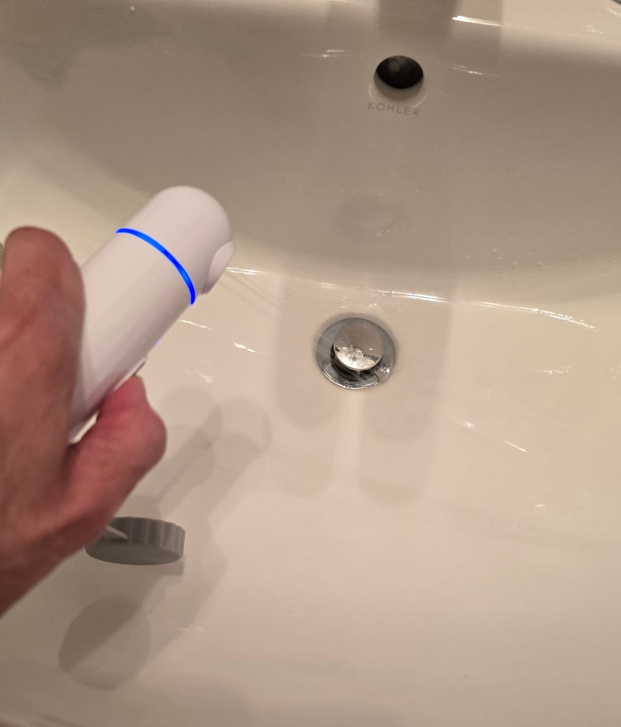 Customer photo review of Portable Electric Bidet Sprayer with Bottle