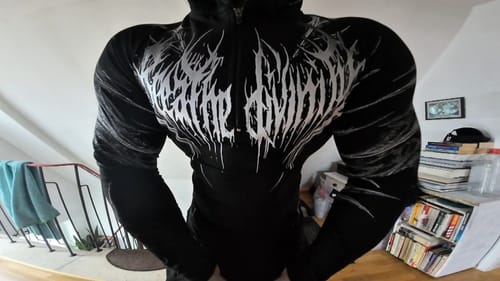 Customer photo review of Void Tech™ Pulsefire Hoodie Compression [VOID BLACK]