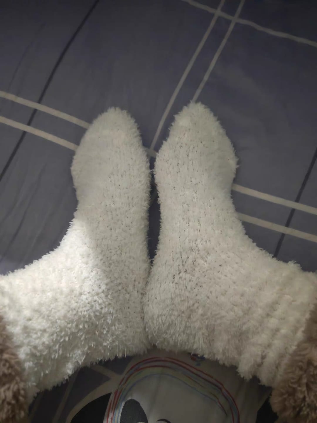 Customer photo review of Cloud Slides - Cozy Fluffy Socks