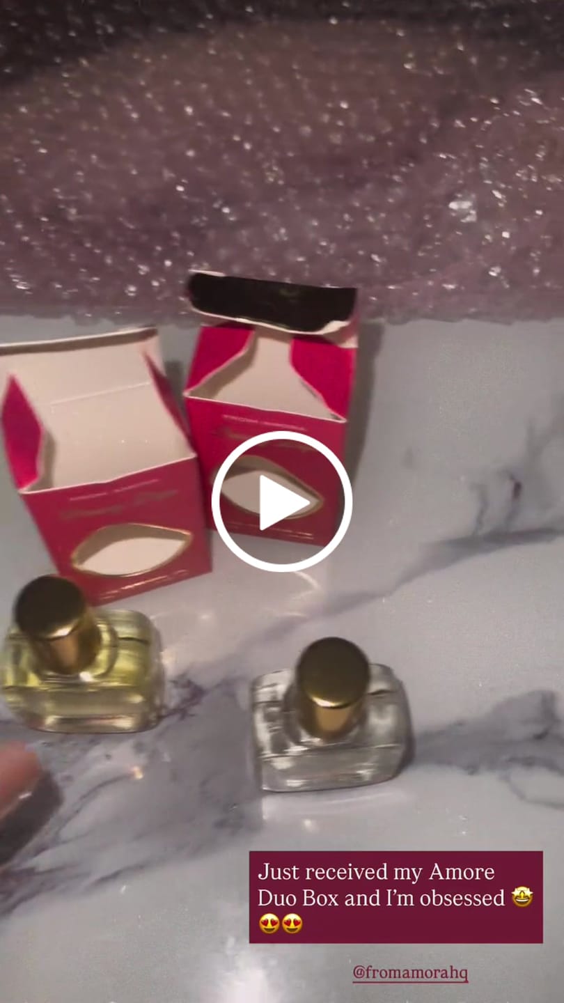 Customer video review of From Amora Amore Duo Box - 10ML Cherry Candy & Slice of Vanilla with Gift Box