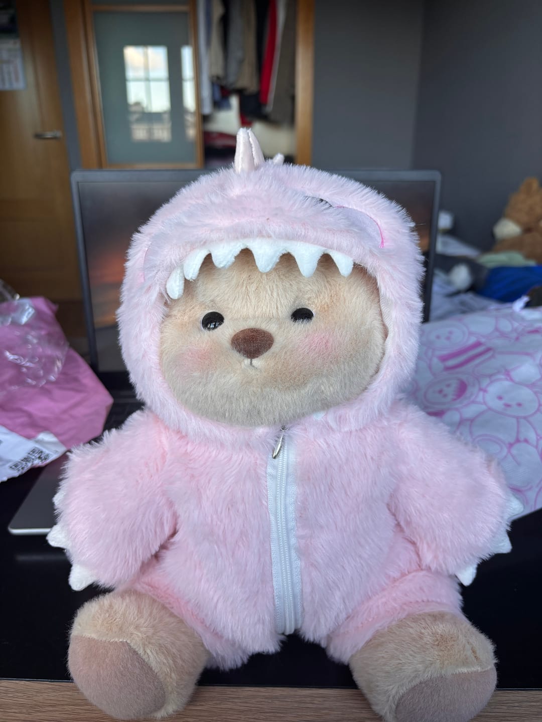 Customer photo review of Pink Dino