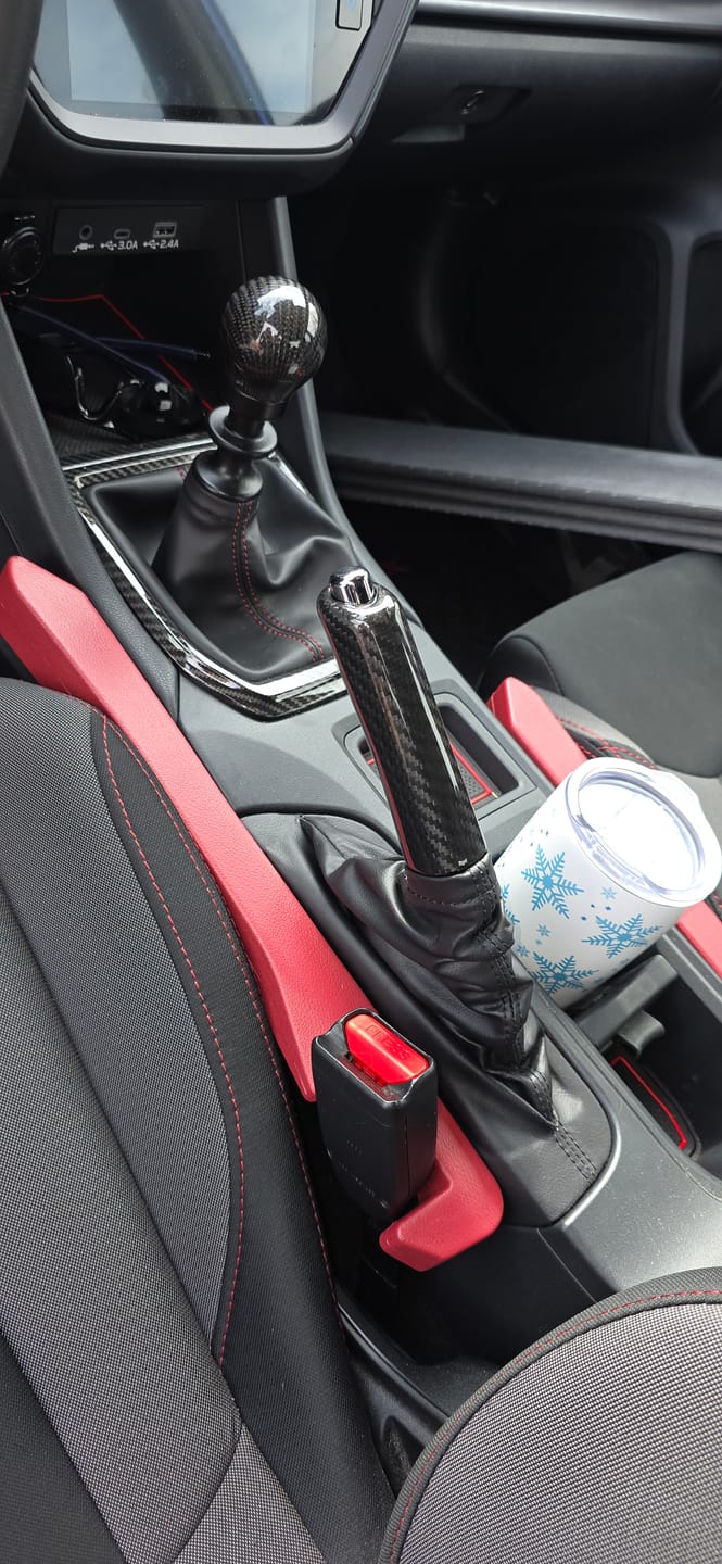 Customer photo review of 2008-2024 Subaru WRX/STi Black Carbon Fiber Ebrake Handle 2013-20 BRZ/FR-S/GR86