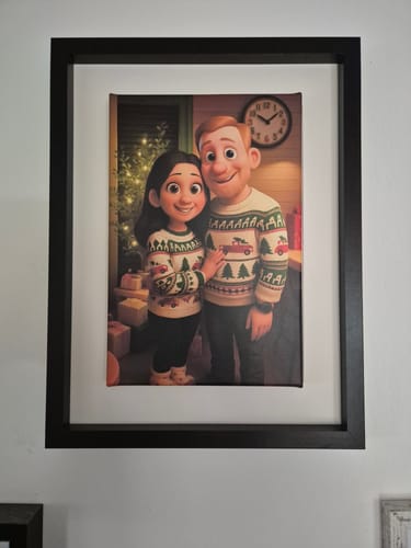 Customer photo review of Personalisierte Leinwand – Animiertes Porträt