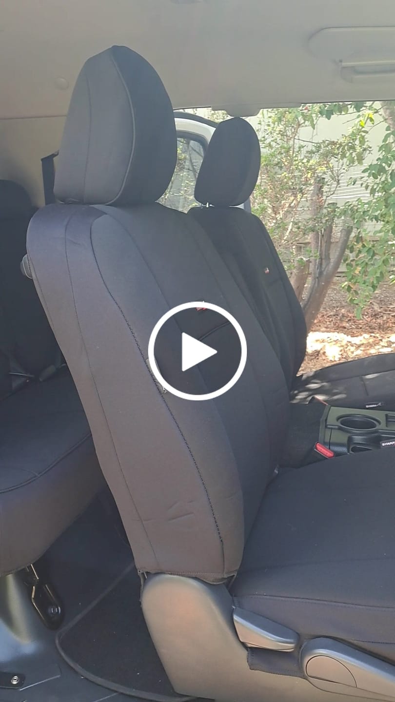 Customer video review of Sharkskin PLUS Neoprene Seat Covers for Toyota FJ Cruiser (Mar/2011-ON)