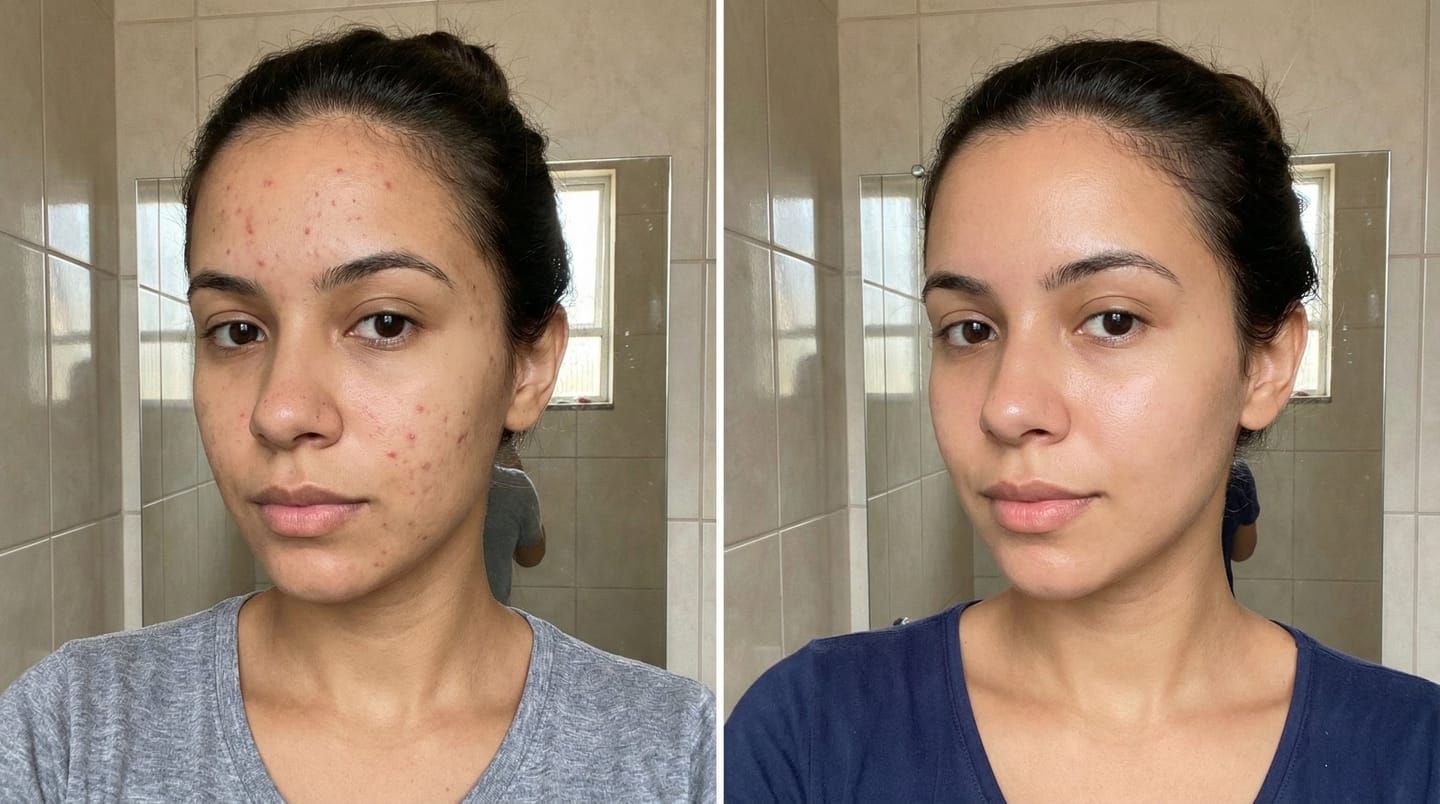 Antes e Depois Antiacne