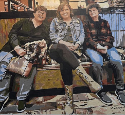 Customer photo review of Custom Portrait Paint By Numbers