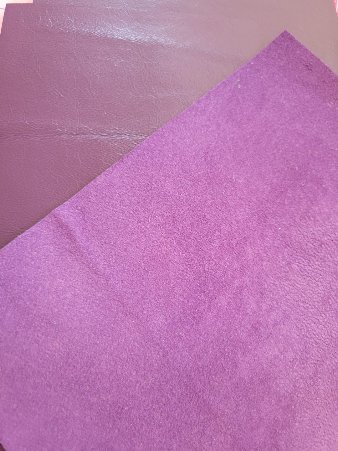 Customer photo review of Drum Dyed Lamb Nappa, 1.5 Oz | 100+ Colors