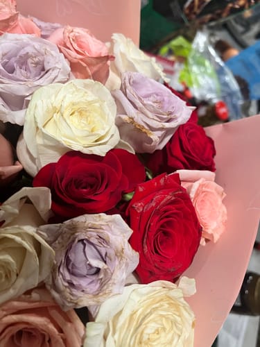 Customer photo review of Red Deluxe Rose Bouquet - Valentines