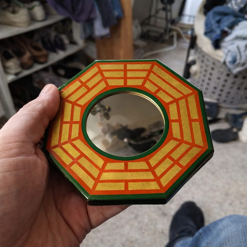 Customer photo review of Pakua Mirror (6 & 9 Inch) — Feng Shui & Vastu Protection from Negative Energy | Vastu Mandir