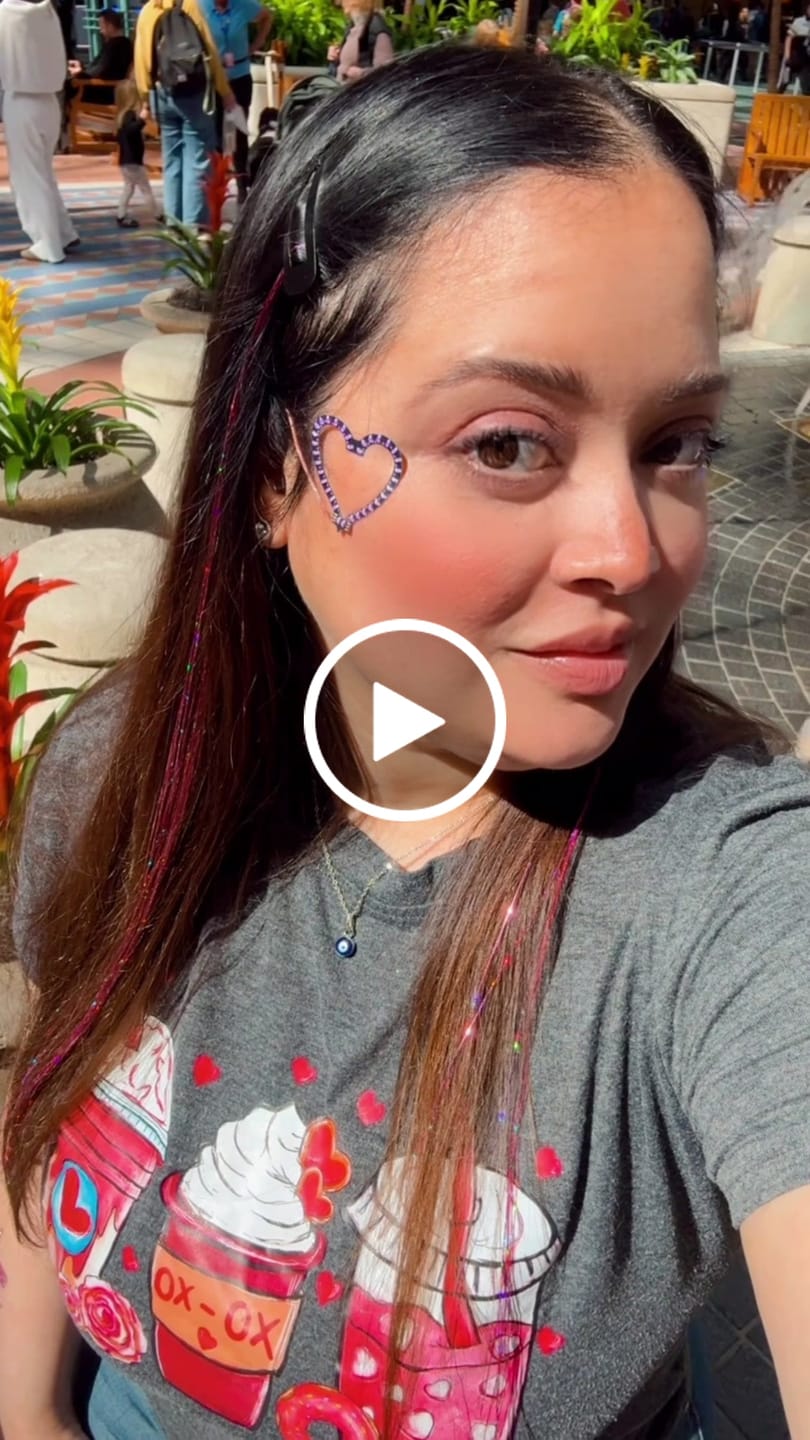 Customer video review of Hearts: LED Face Stickers