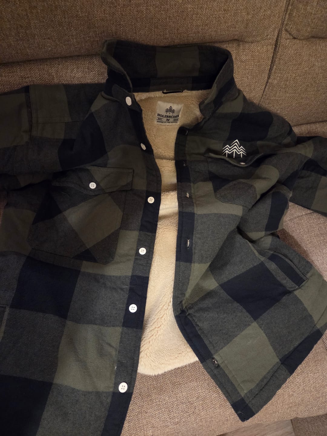 Customer photo review of Holzbrüder® Flanelljacke – Outlander (Green-Pine)