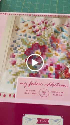 Customer video review of Tilda Flower Branch Precut Quilt Kit featuring Tilda Chambray