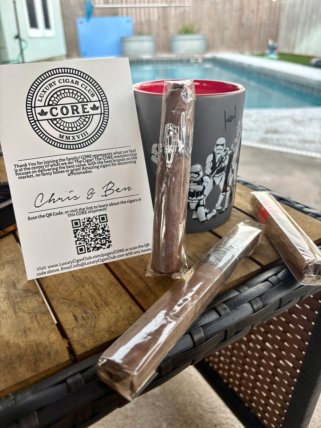 Customer photo review of Core Subscription Luxury Cigars Monthly