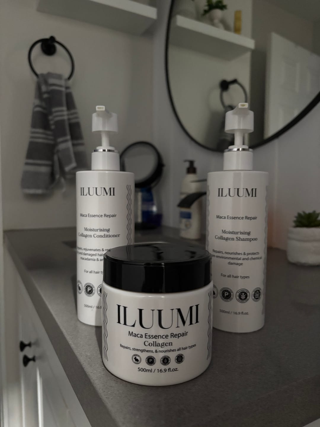 Customer photo review of Collagen Hair Mask