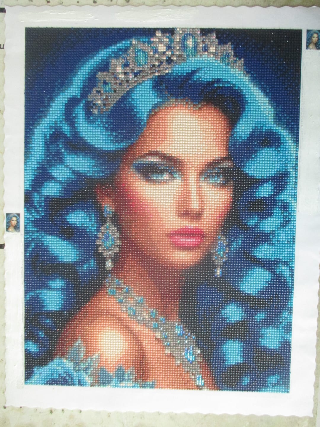 Customer photo review of Custom Diamond Painting Kits - Upload Any Image - Create Your Own