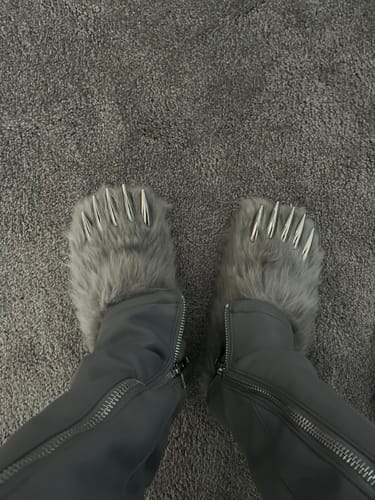 Customer photo review of Bravest Studios Bear Claw Mule Grey
