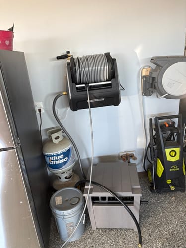 Customer photo review of Grandfalls Retractable Pressure Washer Plus