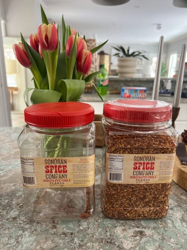Customer photo review of Bird's Eye Chili Flakes | Up to 100,000 SHU