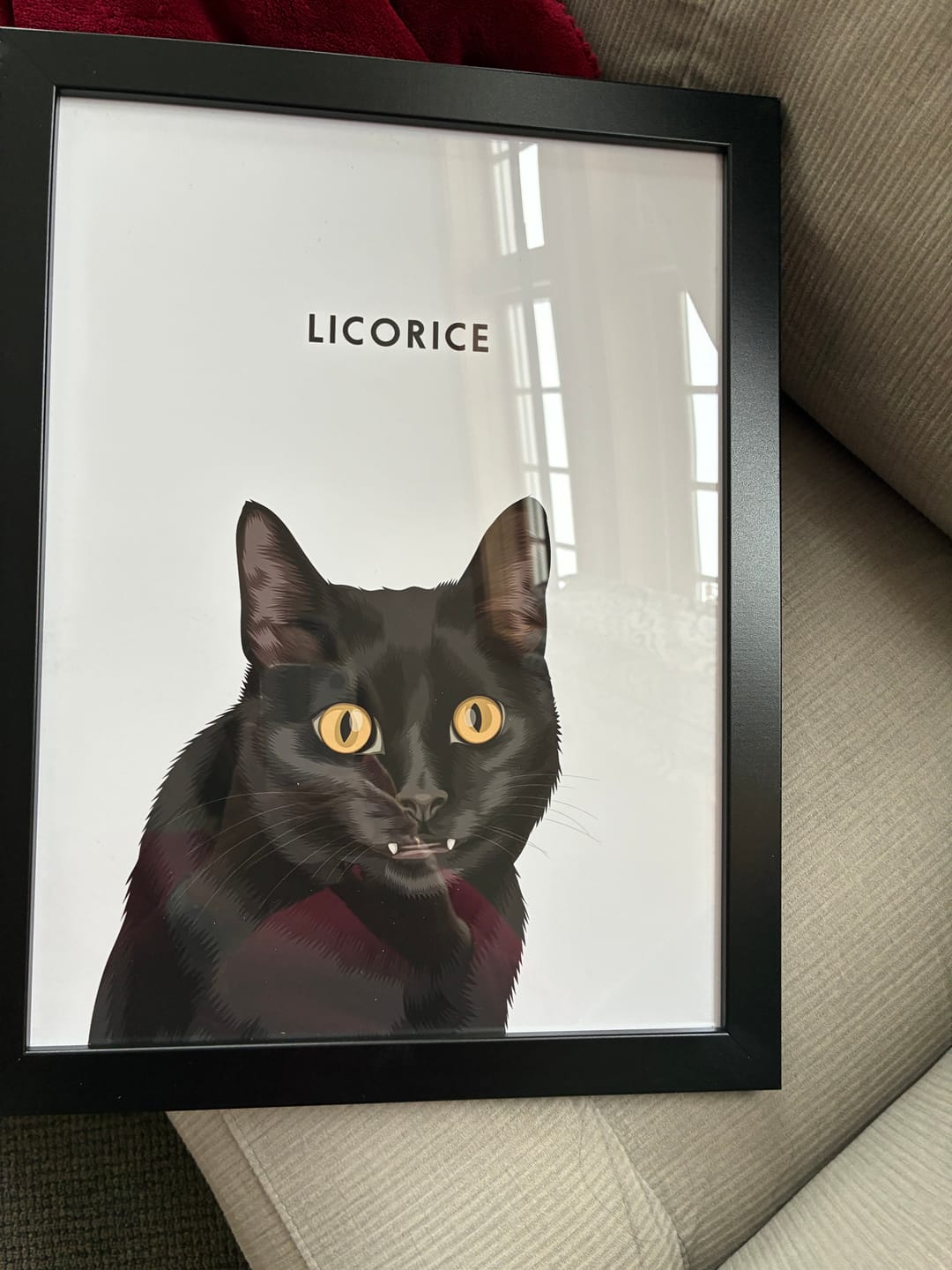 Customer photo review of Custom One Pet Portrait