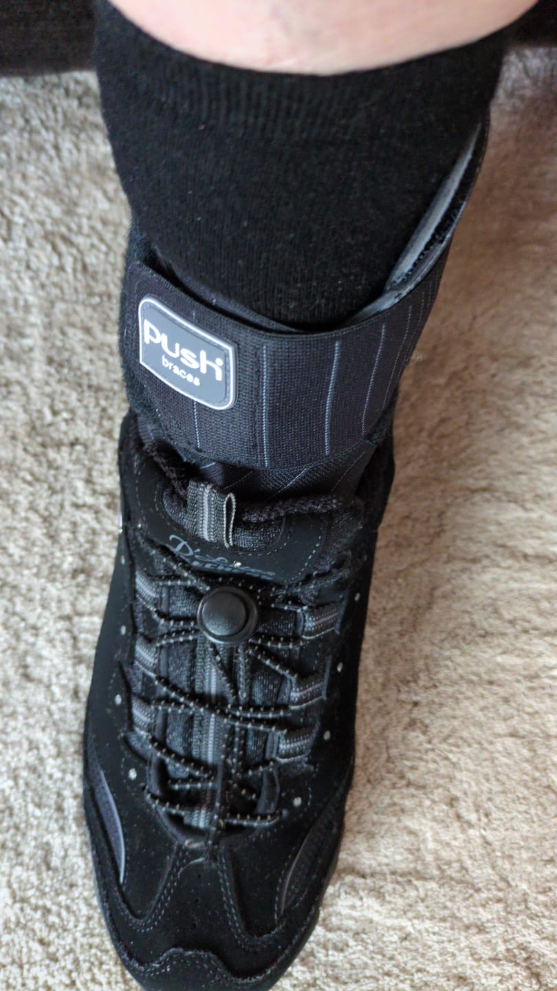 Customer photo review of Push Braces Ortho Aequi Ankle Brace