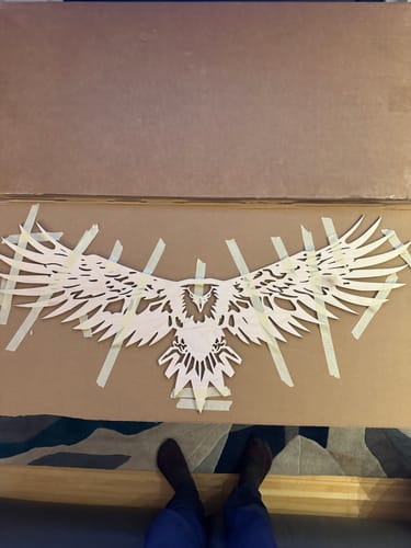 Customer photo review of Wings of Valor Wall Art