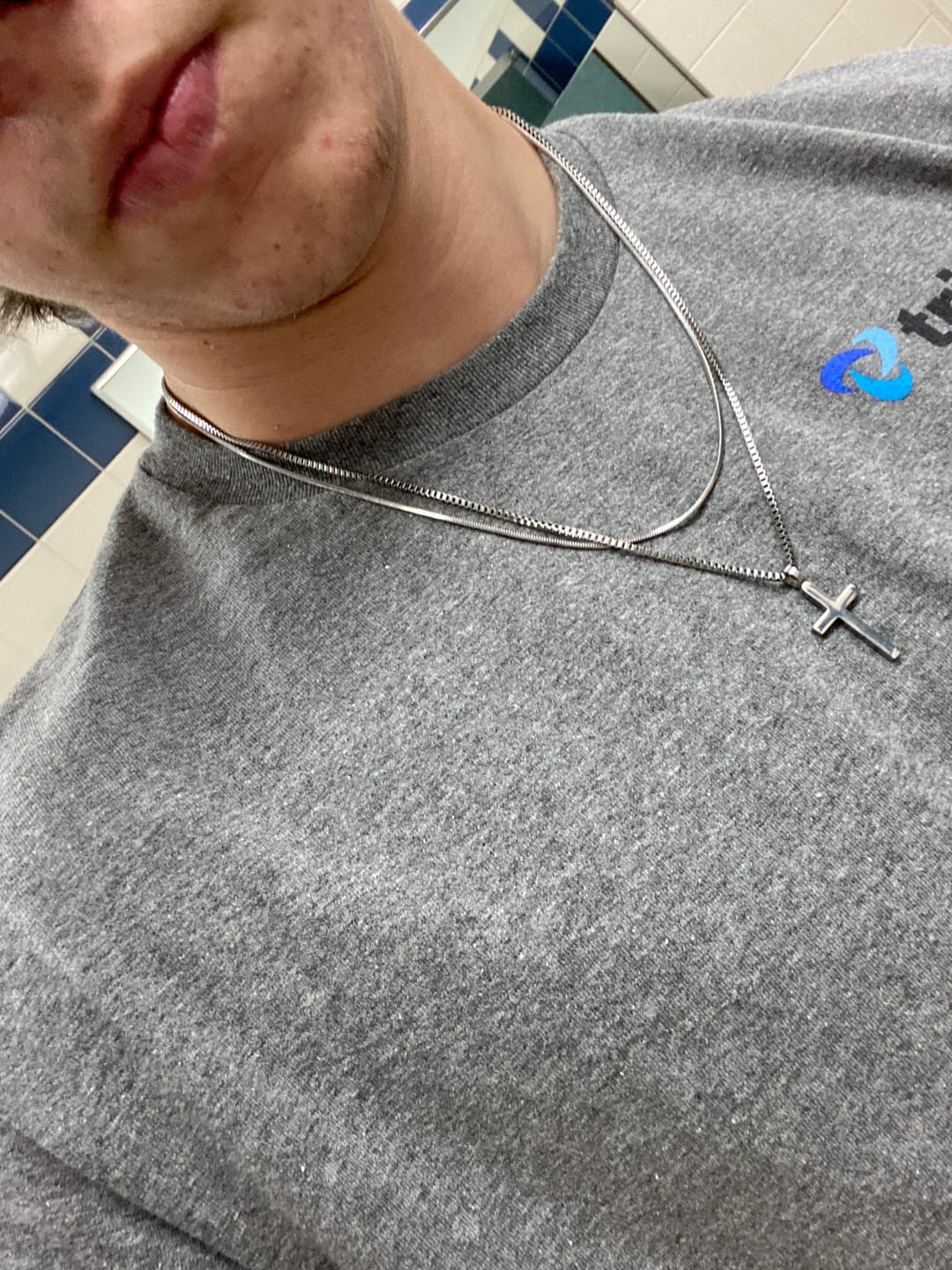 Customer photo review of Classic Cross Necklace Duo