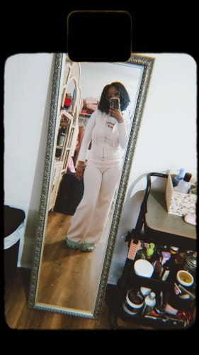 Customer photo review of That Girl Rib Knit Set (Baby Pink)