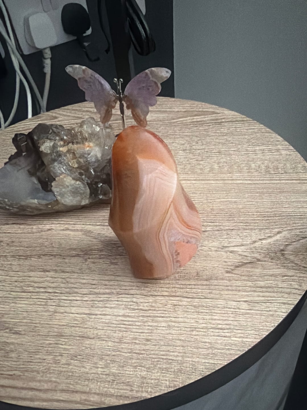 Customer photo review of Carnelian Flame Crystal Point