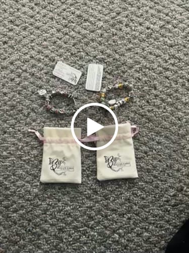 Customer video review of I Love You Bracelets