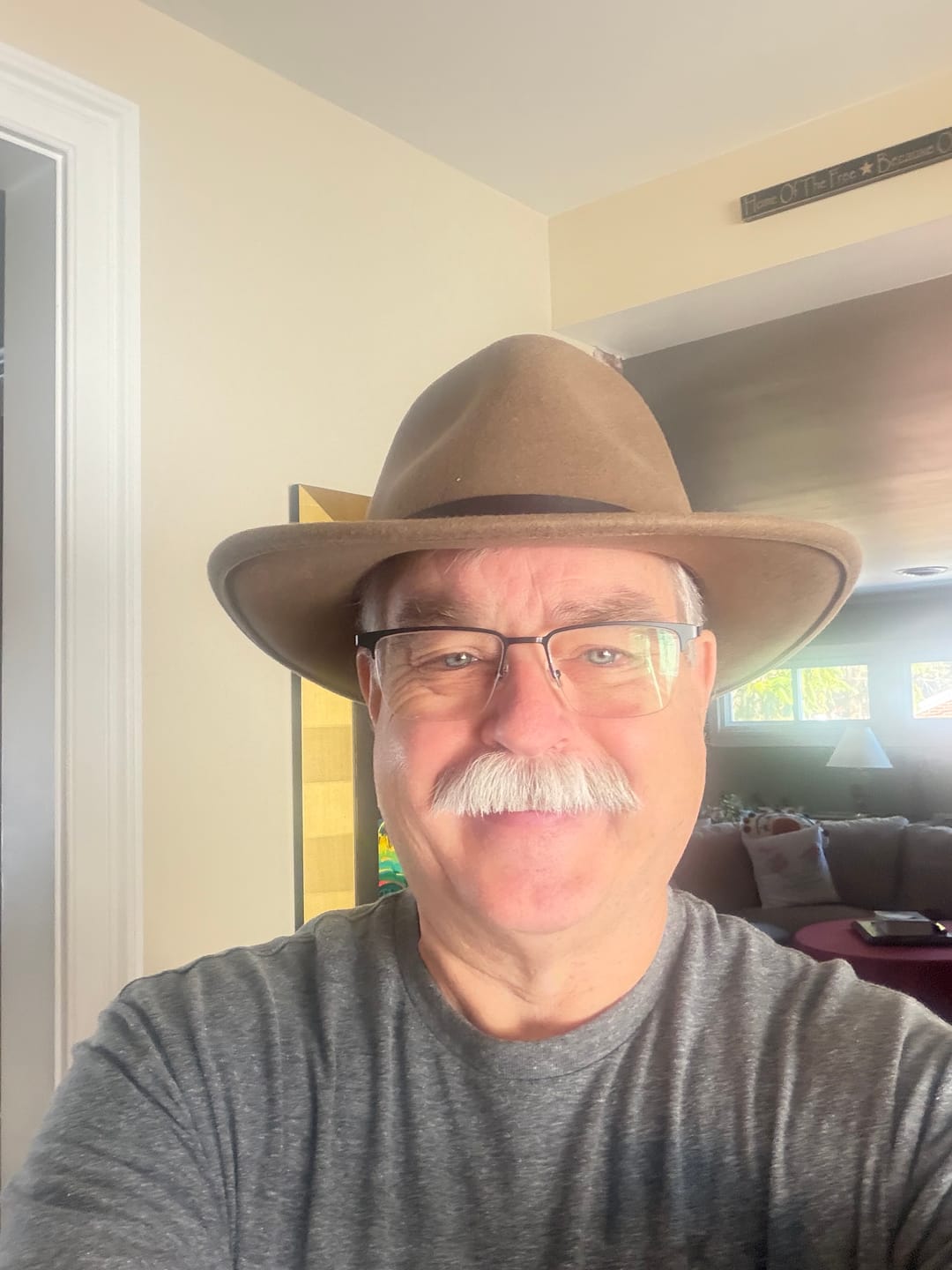 Customer photo review of Gavin | Semi-rimless Magnetic Flip-up Clip-on Eyeglasses Sunglasses | ZanyLen Best Seller