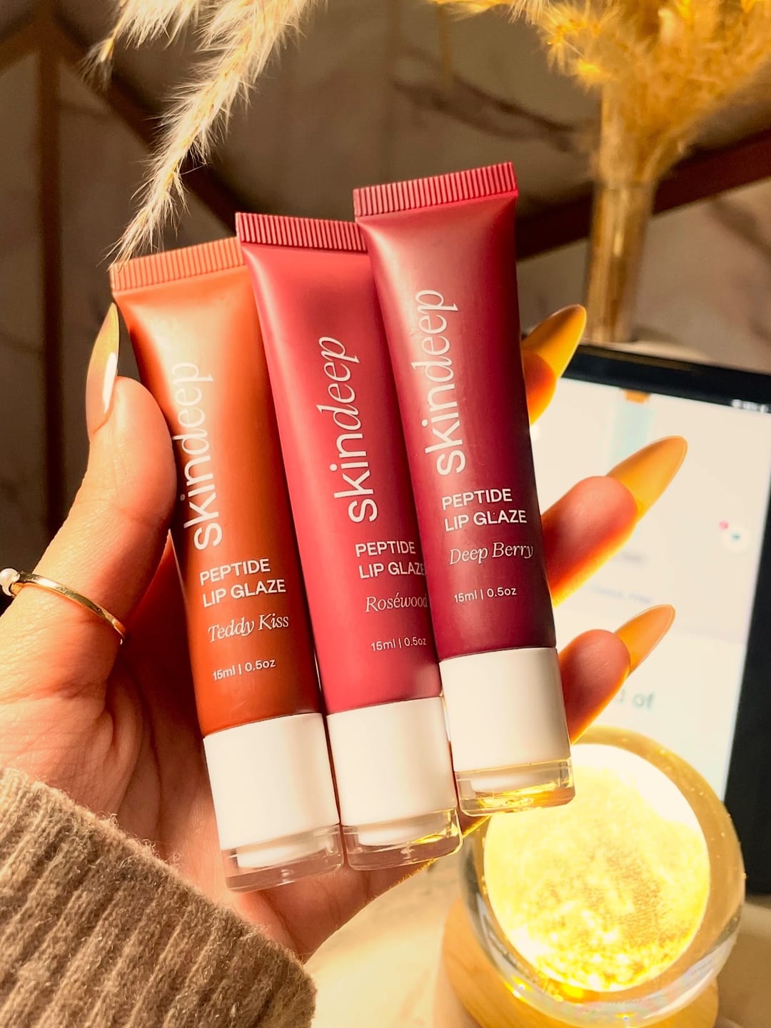 Customer photo review of Peptide Lip Glaze
