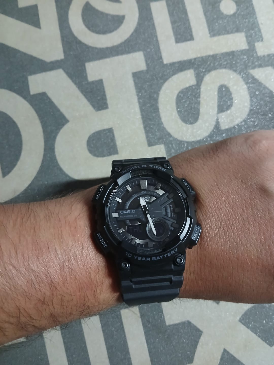 Customer photo review of Reloj Casio Análogo-Digital Vintage AEQ-110W-1BVDF Negro