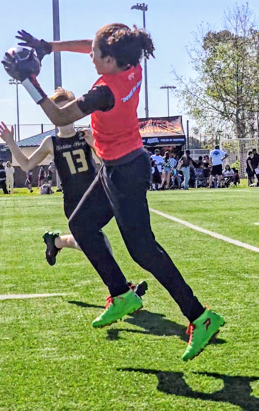 Customer photo review of Ninja Turtles: Raphael Football Cleats – Quantum Speed 2.0 by Phenom Elite
