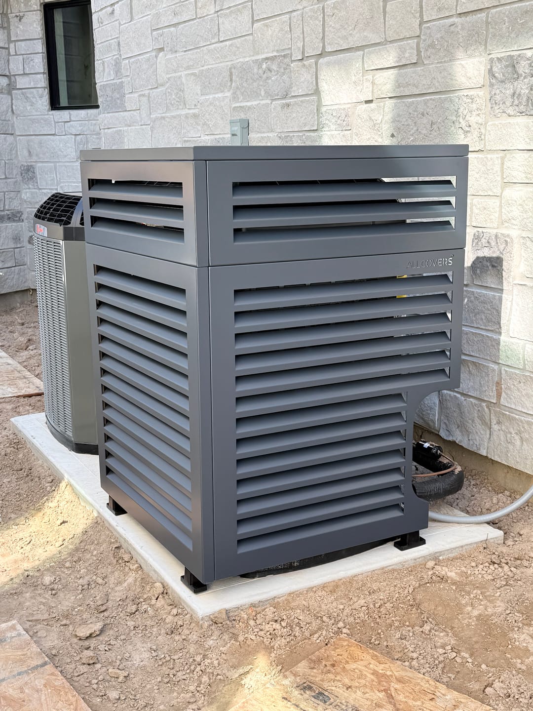 Customer photo review of Central AC Cover - Black