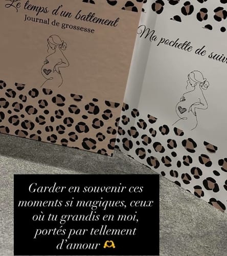 Customer photo review of Journal de grossesse – Carnet de souvenirs mois par mois pour future maman