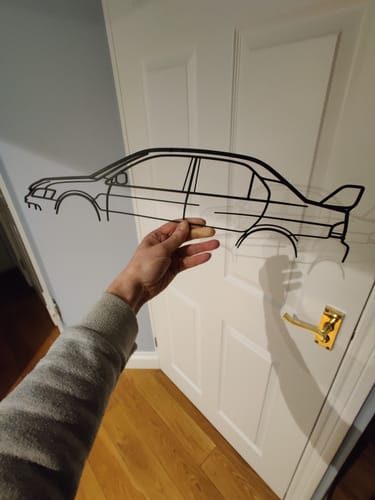 Customer photo review of EVO IX Classic Silhouette Metal Wall Art