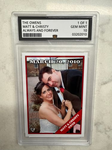Customer photo review of Valentines Day Graded Card (Quick Buy)