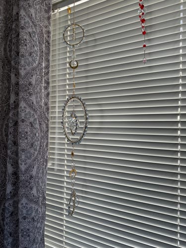 Customer photo review of Beaded Hoop Suncatcher DIY Kit with Video Tutorial - 3 Suns