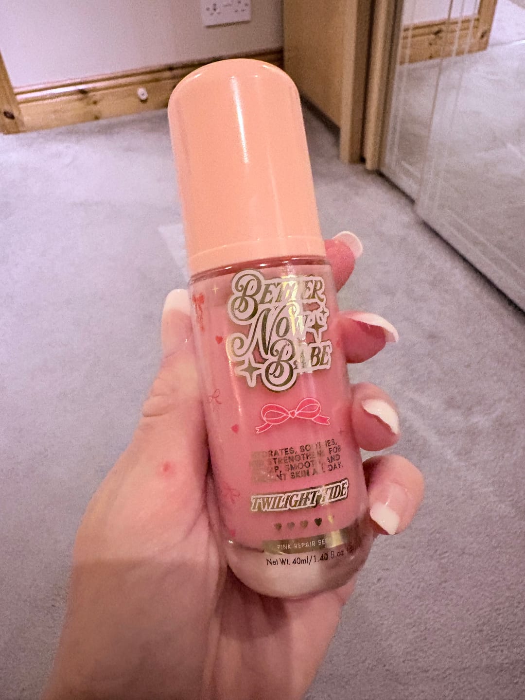 Customer photo review of P.Louise Better Now Babe Pink Barrier Repair Serum