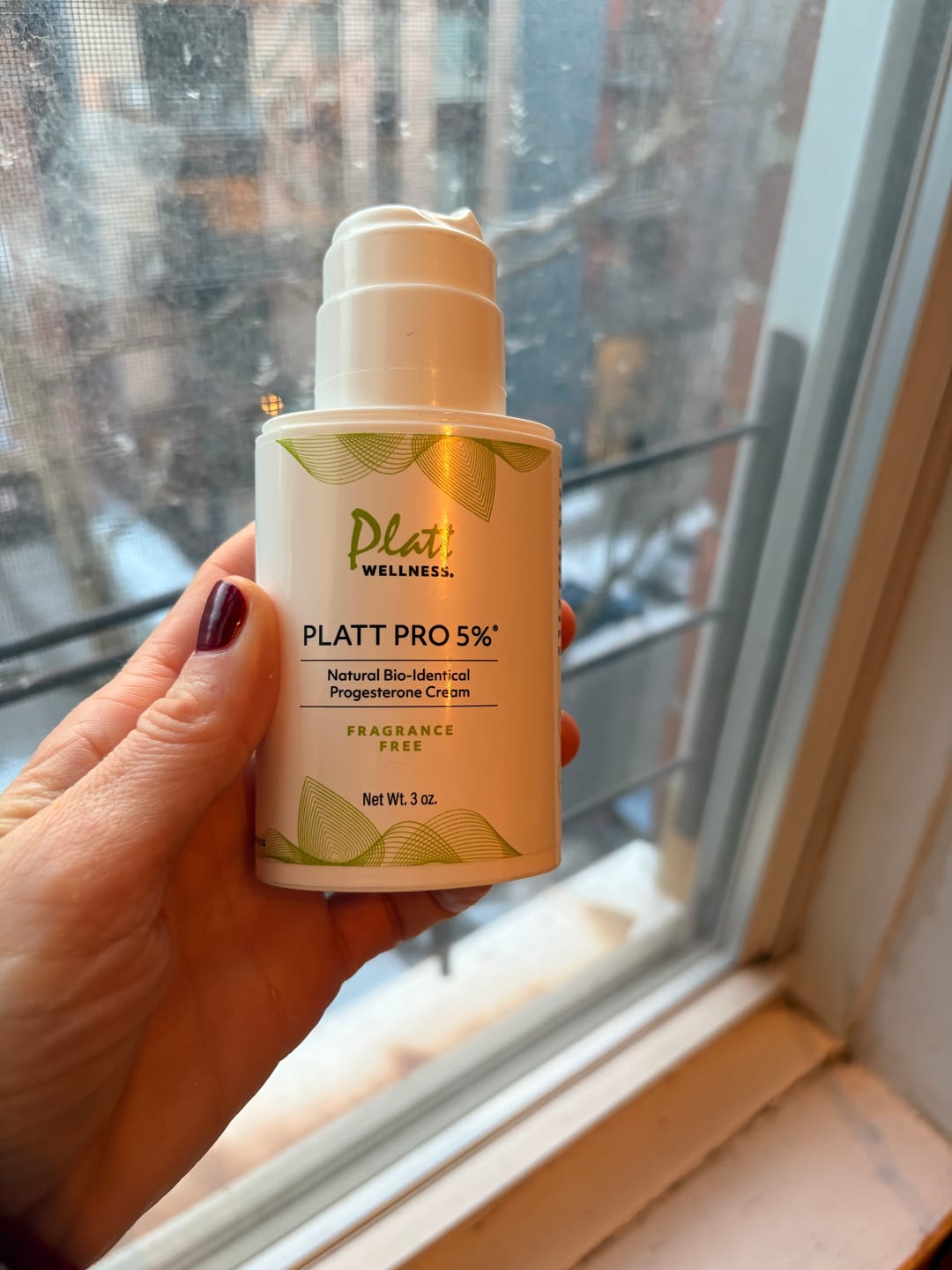Customer photo review of Platt Pro 5% Progesterone Cream Fragrance Free (Previously Dr. Platt’s PRO MAX 5%)