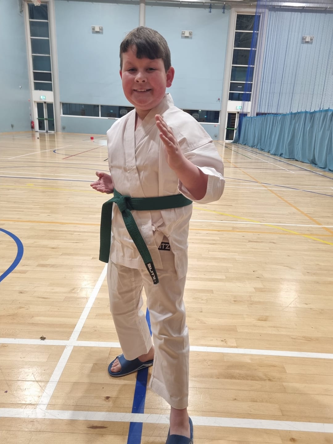 Customer photo review of Blitz Karate Suit White