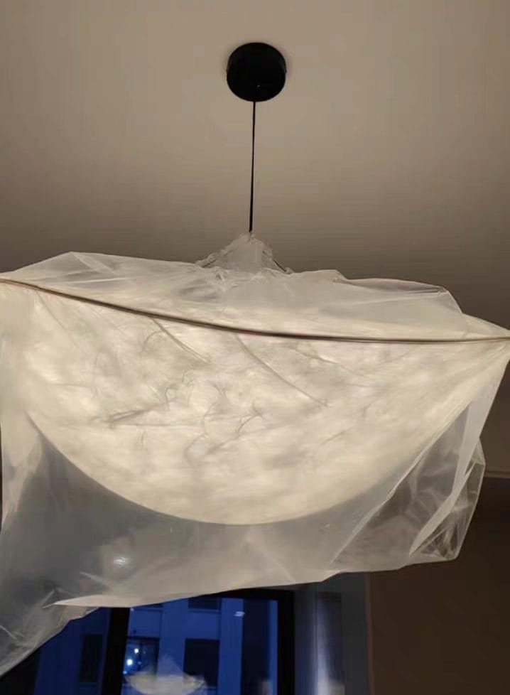 Customer photo review of Floating Cloud Tyvek Pendant Light