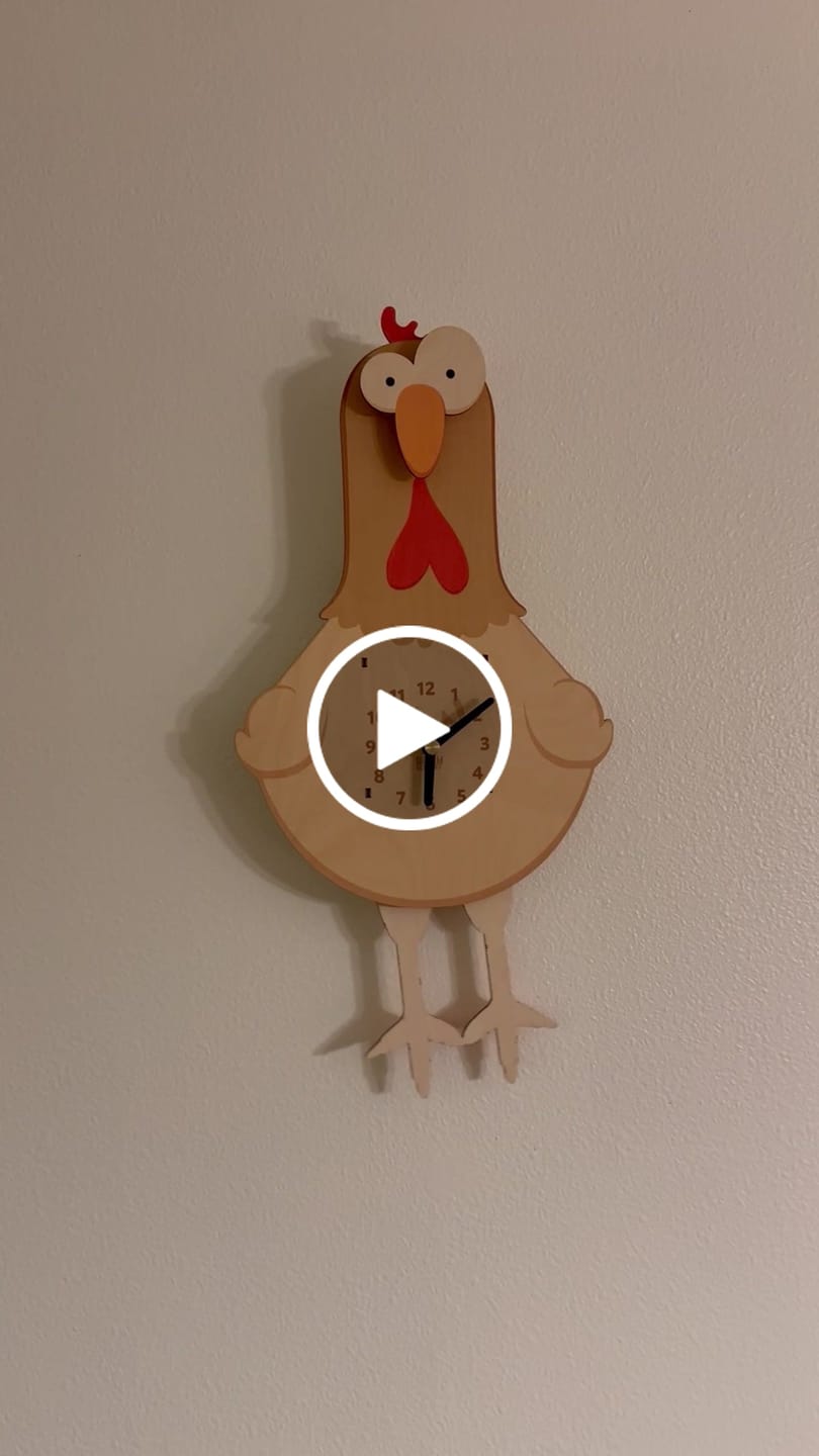 Customer video review of Betty the Chicken Pendulum Clock