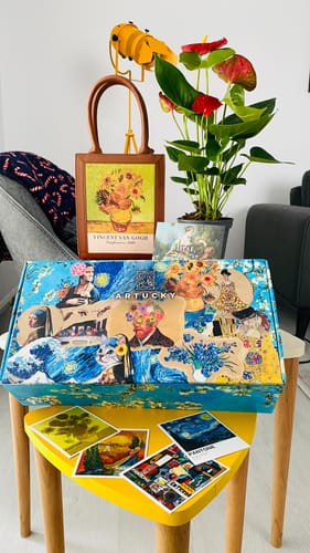 Customer photo review of Van Gogh Sunflowers Tablo Çanta