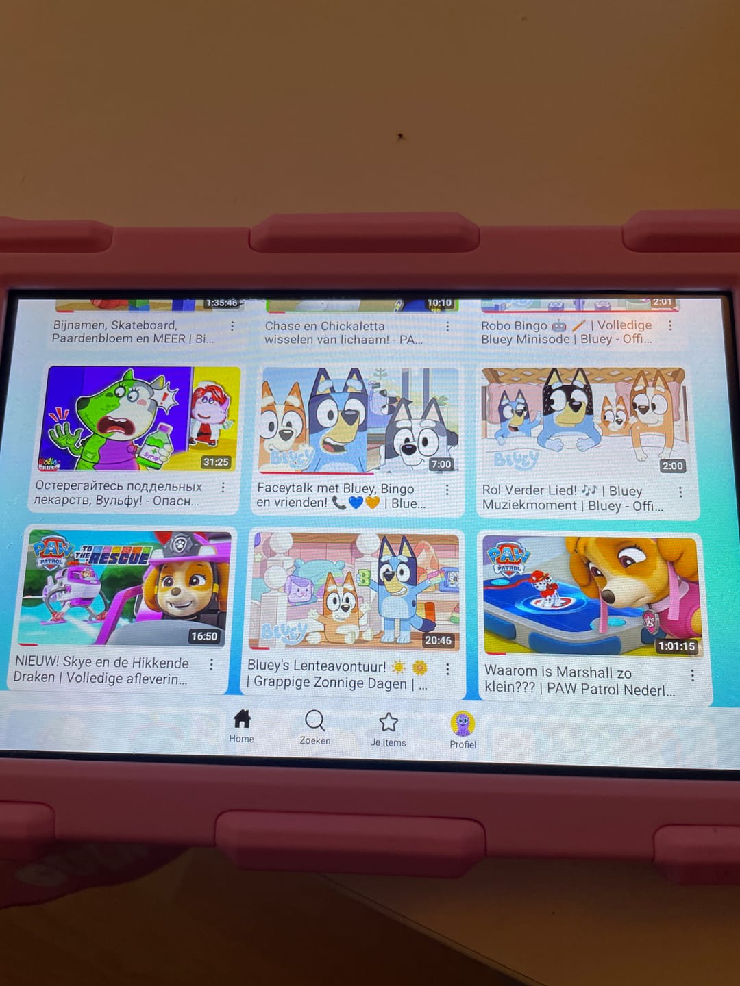 Customer photo review of DEPLAY Kids Tablet SMART 5 | Beste Kindertablet | Blauw of Roze