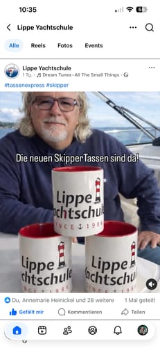 Customer photo review of TassenExpress - Becher Keramik Tasse mit Logo bedruckt 325ml Firmenlogo